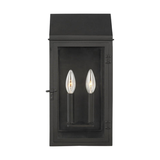 Hingham Medium Outdoor Wall Sconce - Textured Black Finish