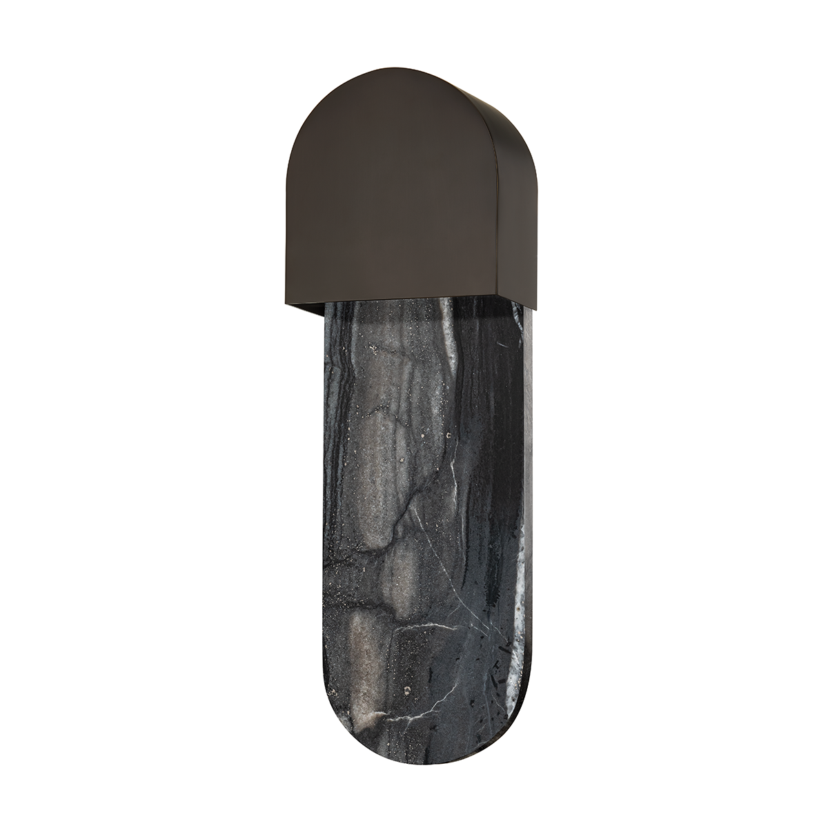 Hobart Wall Sconce - Black Brass Finish