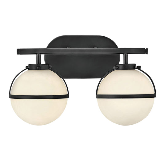 Hollis 2-Light Bath Bar - Black Finish