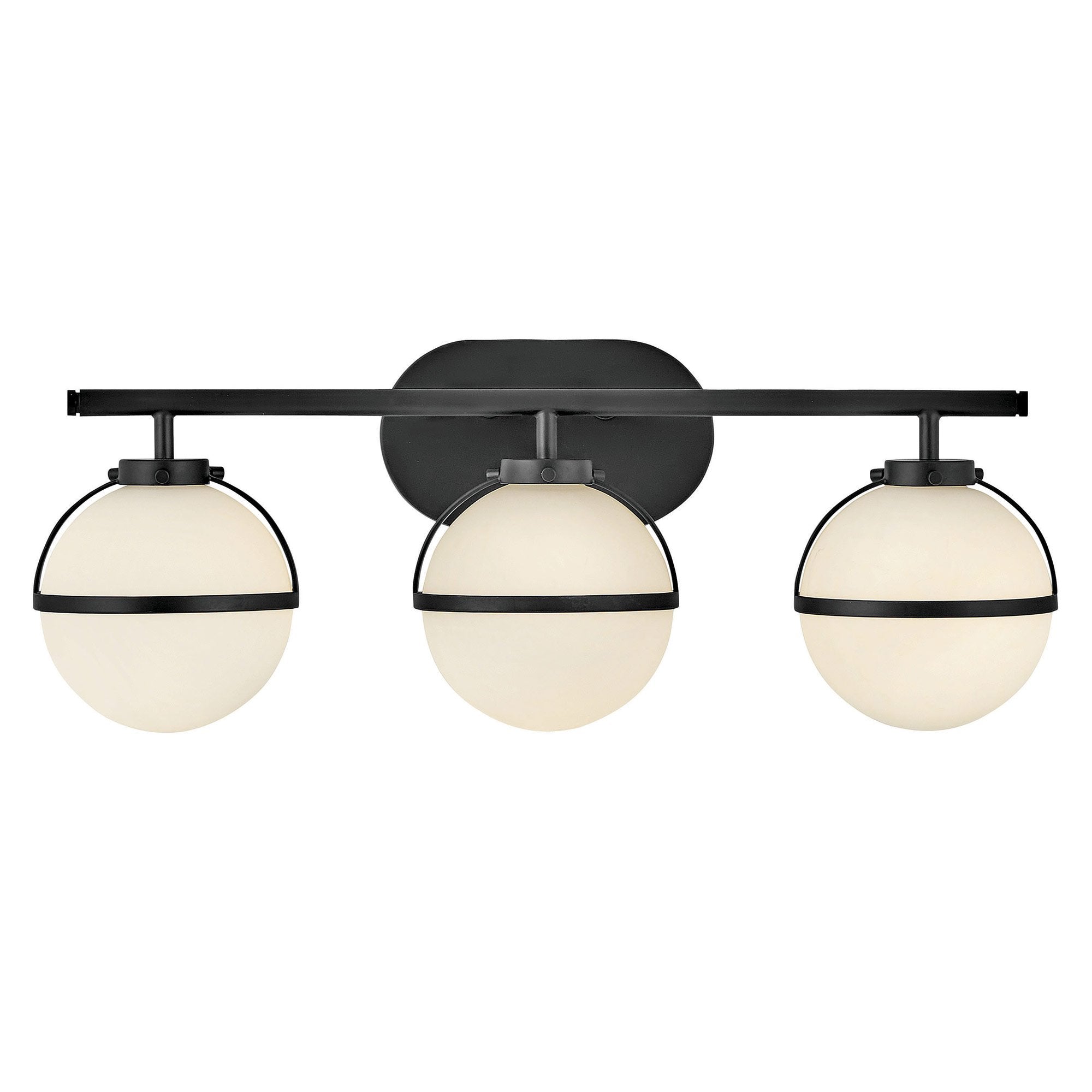 Hollis 3-Light Bath Bar - Black Finish