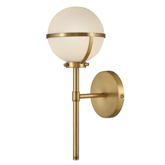 Hollis Wall Sconce - Heritage Brass Finish