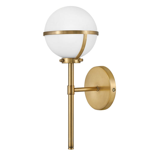 Hollis Wall Sconce - Heritage Brass Finish