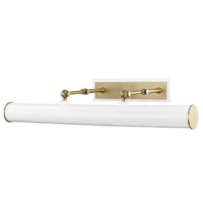 Holly Large Picture Light - White/Aged Brass Finish