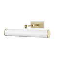 Load image into Gallery viewer, Holly Medium Picture Light - White/Aged Brass Finish
