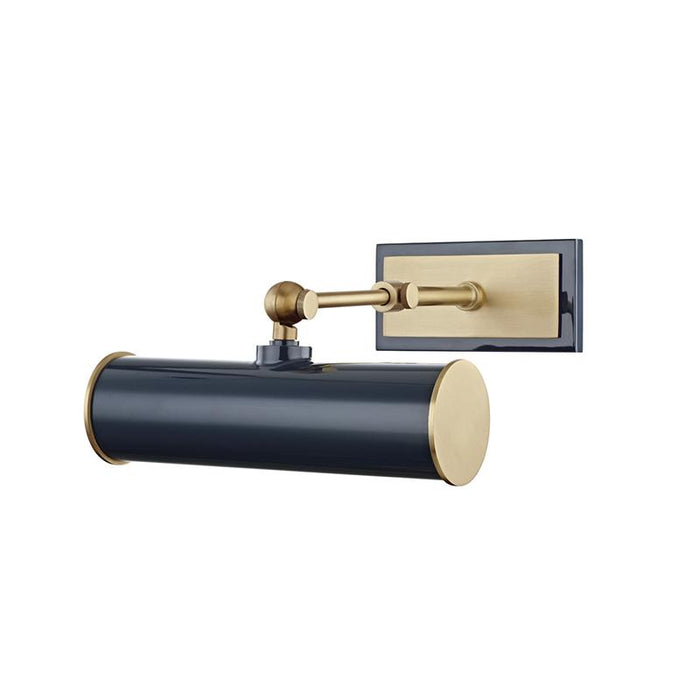 Holly Small Picture Light - Navy/Aged Brass Finish