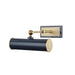 Holly Small Picture Light - Navy/Aged Brass Finish