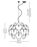 Load image into Gallery viewer, Hope 28" Suspension Light - Diagram
