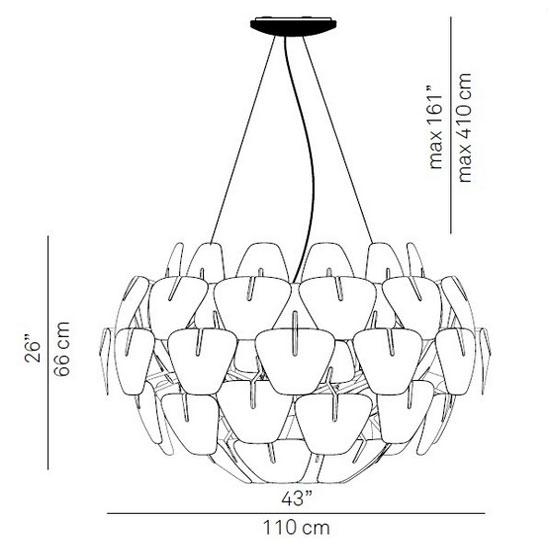 Hope 43" Suspension Light - Diagram