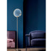 Horo Floor Lamp - Brushed Brass Finish with Transparent Glass