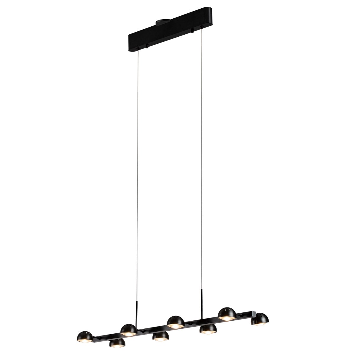 Horoscope 8-Light Linear Suspension - Satin Dark Gray Finish