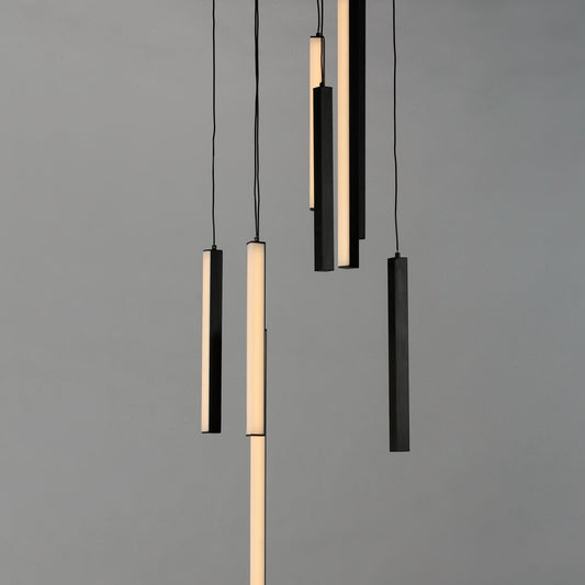 Hover LED Multi Light Pendant - Black Finish