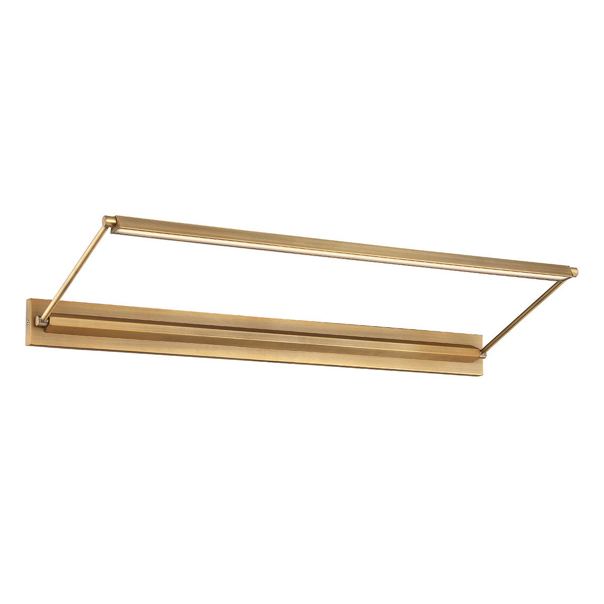 Hudson 34" LED Picture Light - Aged Brass Finish