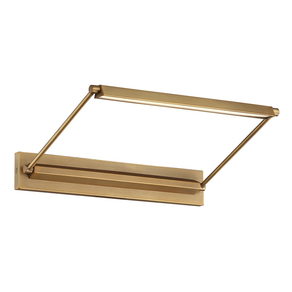 Hudson 17" LED Picture Light - Aged Brass Finish