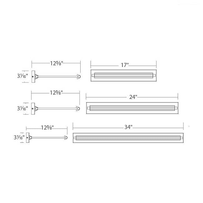 Hudson LED Picture Light - Diagram