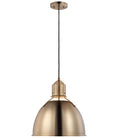 Load image into Gallery viewer, Huey Pendant - Satin Brass Finish
