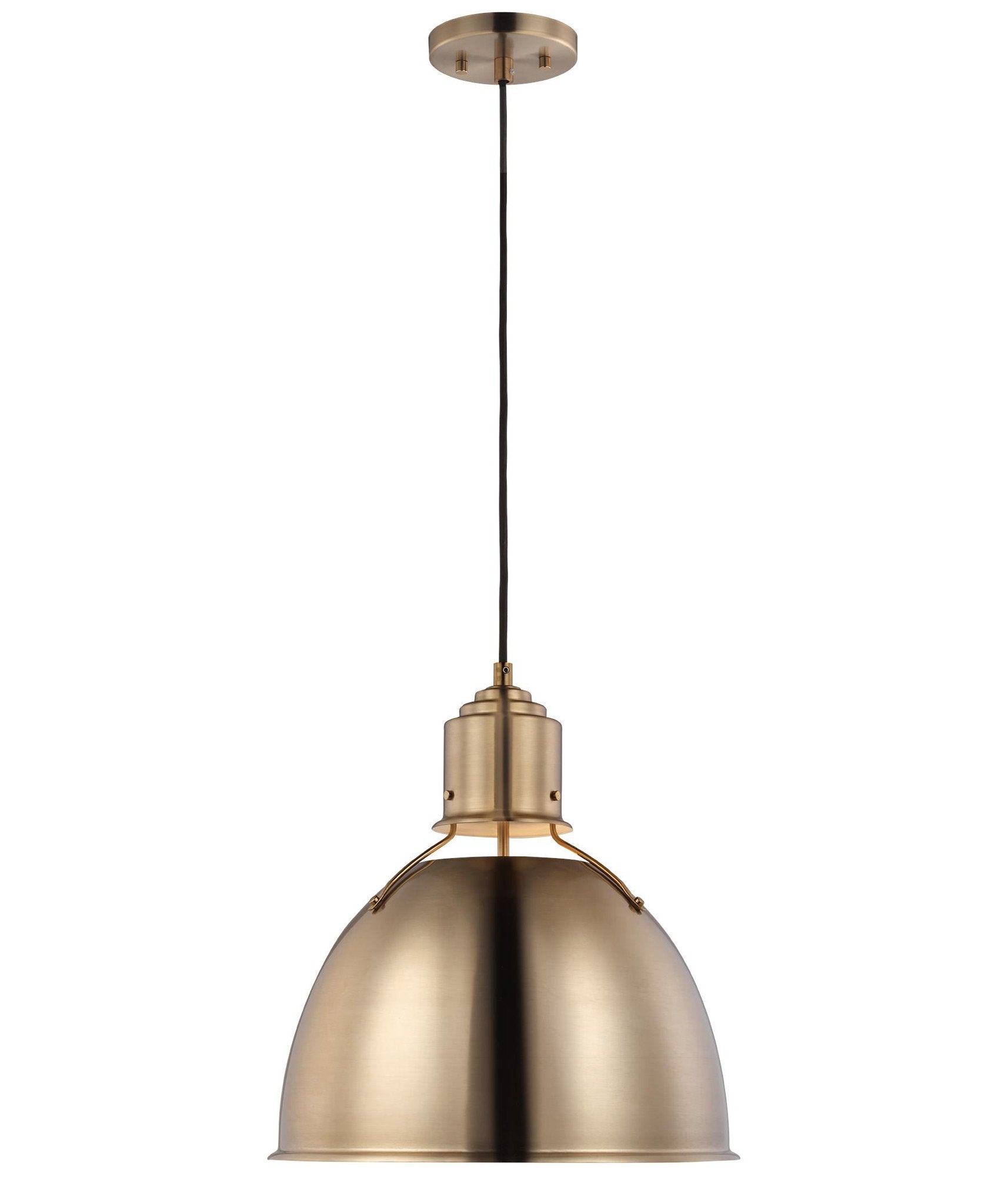 Huey Pendant - Satin Brass Finish