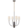 Load image into Gallery viewer, Hulton Medium Chandelier - Bronze/Hand-Rubbed Antique Brass Finish
