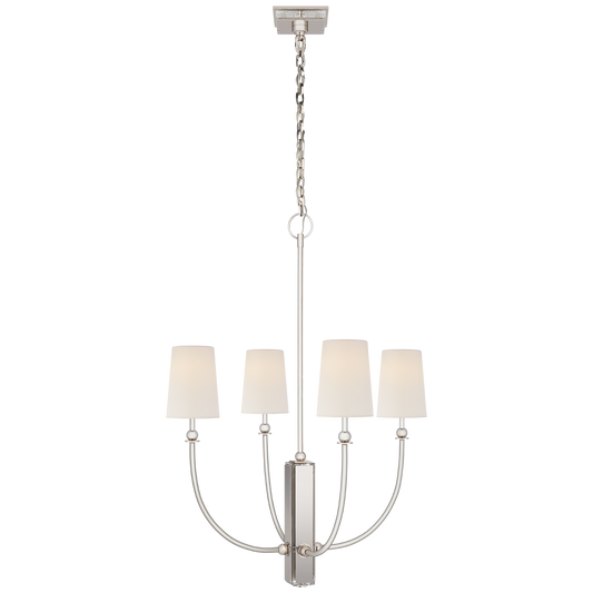 Hulton Medium Chandelier - Polished Nickel Finish