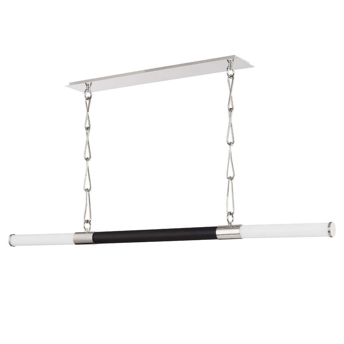 Huntington Linear Pendant - Polished Nickel/Black Finish