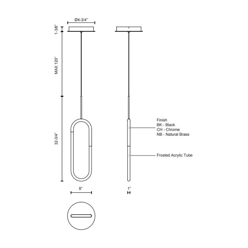 Huron Pendant - Diagram