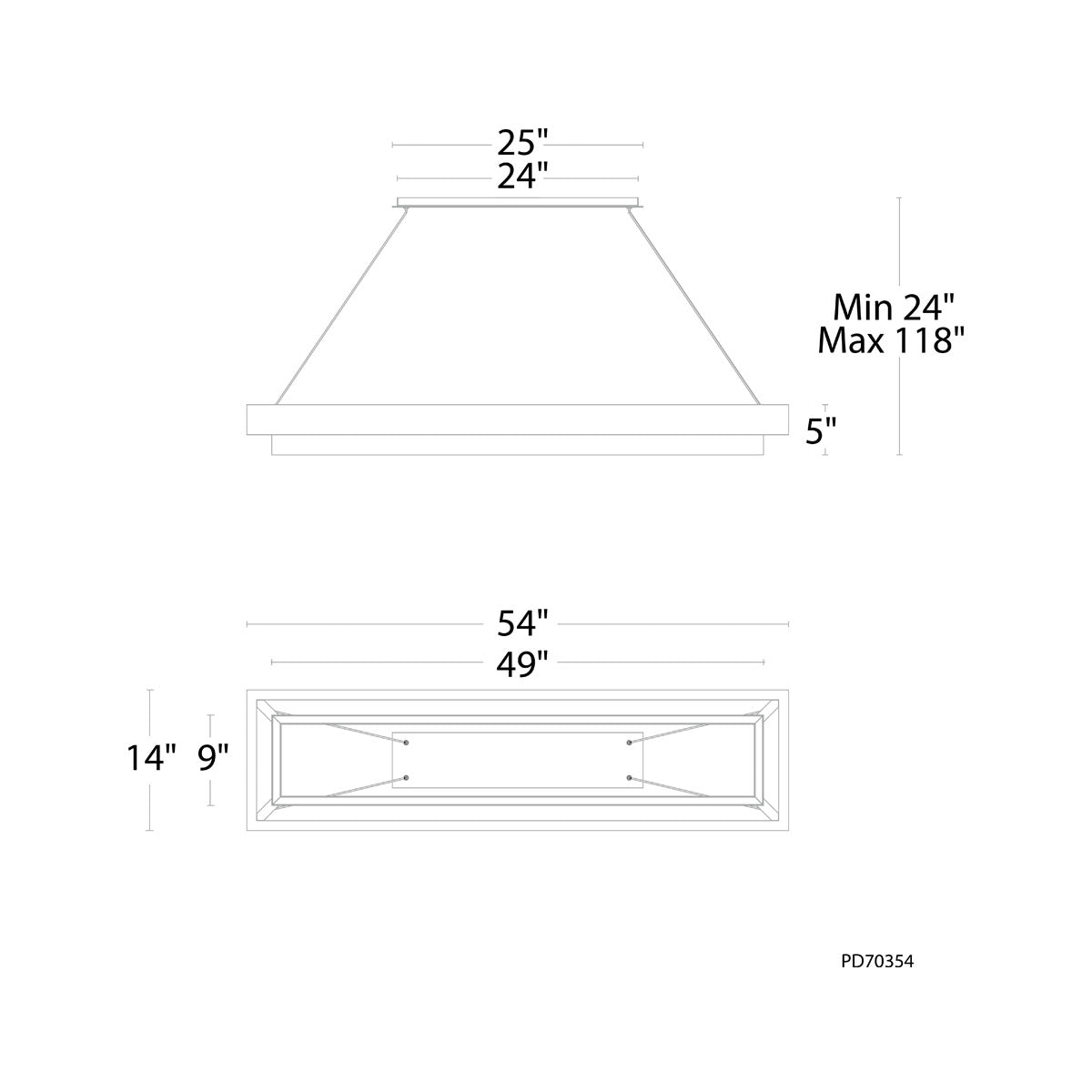 Hustler Linear Pendant - Diagram