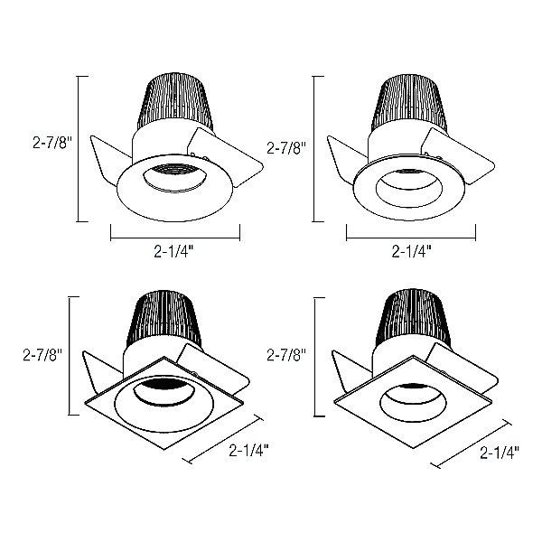 IOLITE 1" Regressed Reflector Trim - Diagram