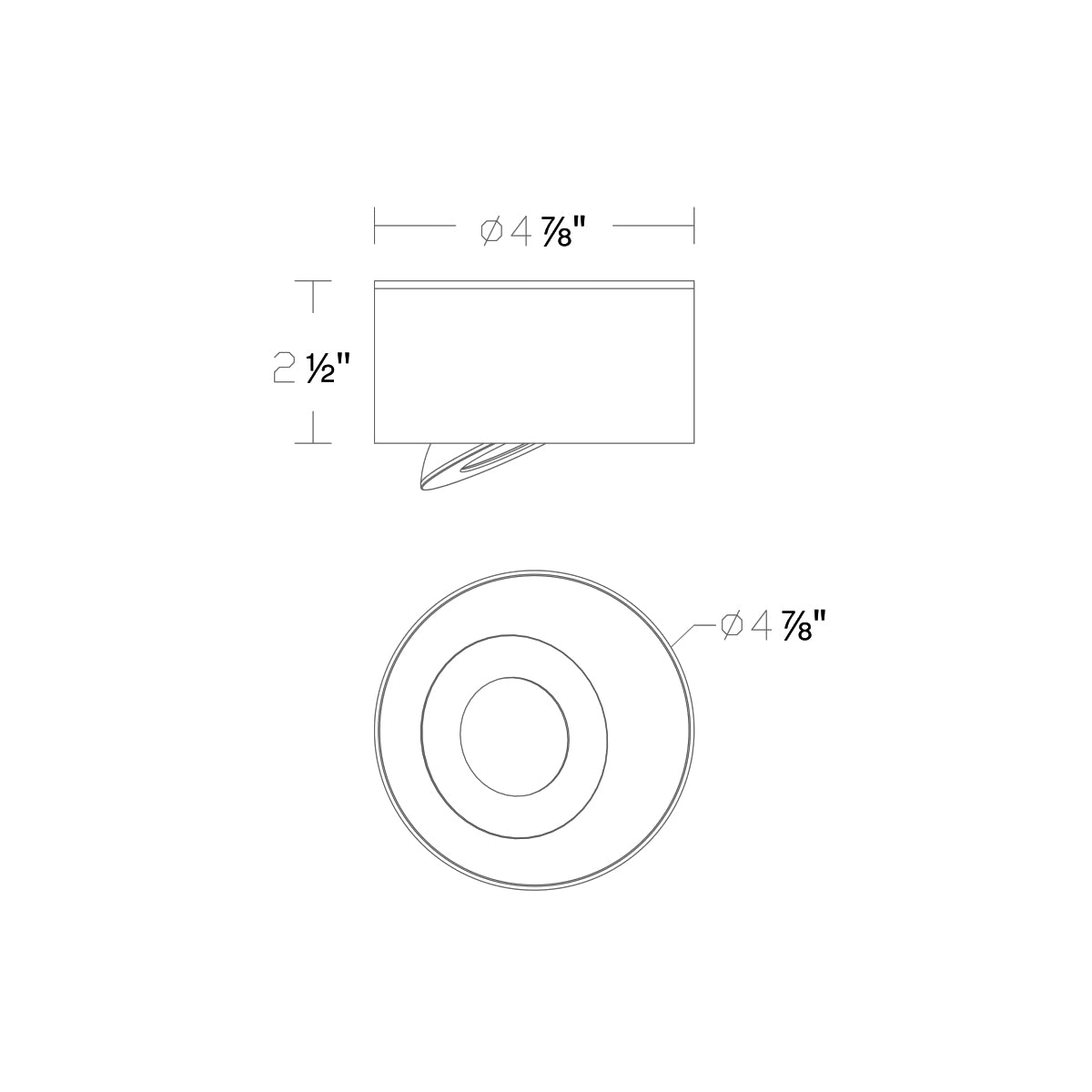 I Spy Outdoor LED Flush Mount - Diagram