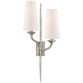 Load image into Gallery viewer, Iberia Double Sconce - Burnished Silver Leaf Finish
