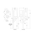 Load image into Gallery viewer, Iberia Double Sconce - Diagram
