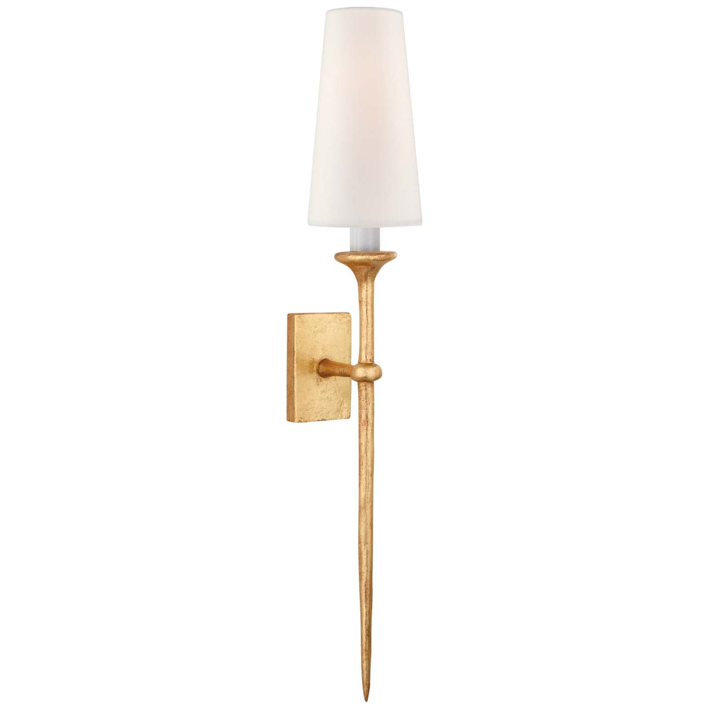 Iberia Single Sconce - Antique Gold Leaf Finish