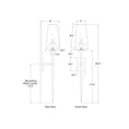 Load image into Gallery viewer, Iberia Single Sconce - Diagram
