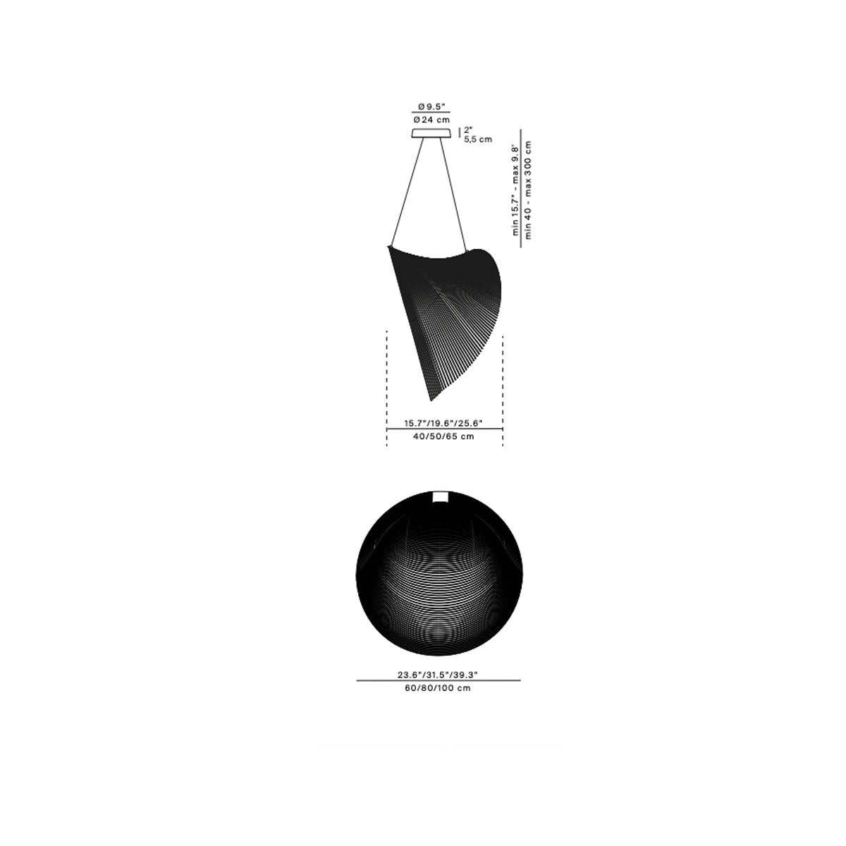 Illan LED Chandelier - Diagram