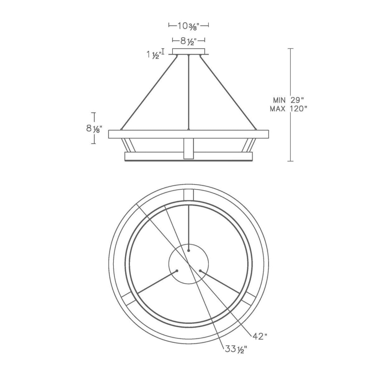 Imperial LED Pendant - Diagram