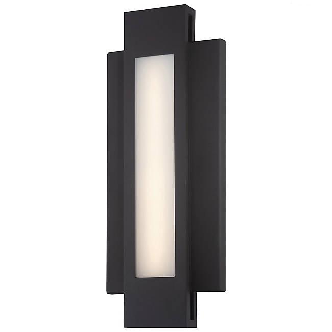 Insert Large Outdoor LED Wall Sconce - Pebble Bronze Finish