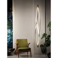 Load image into Gallery viewer, In the Wind Vertical LED Pendant - Matte Gold Finish
