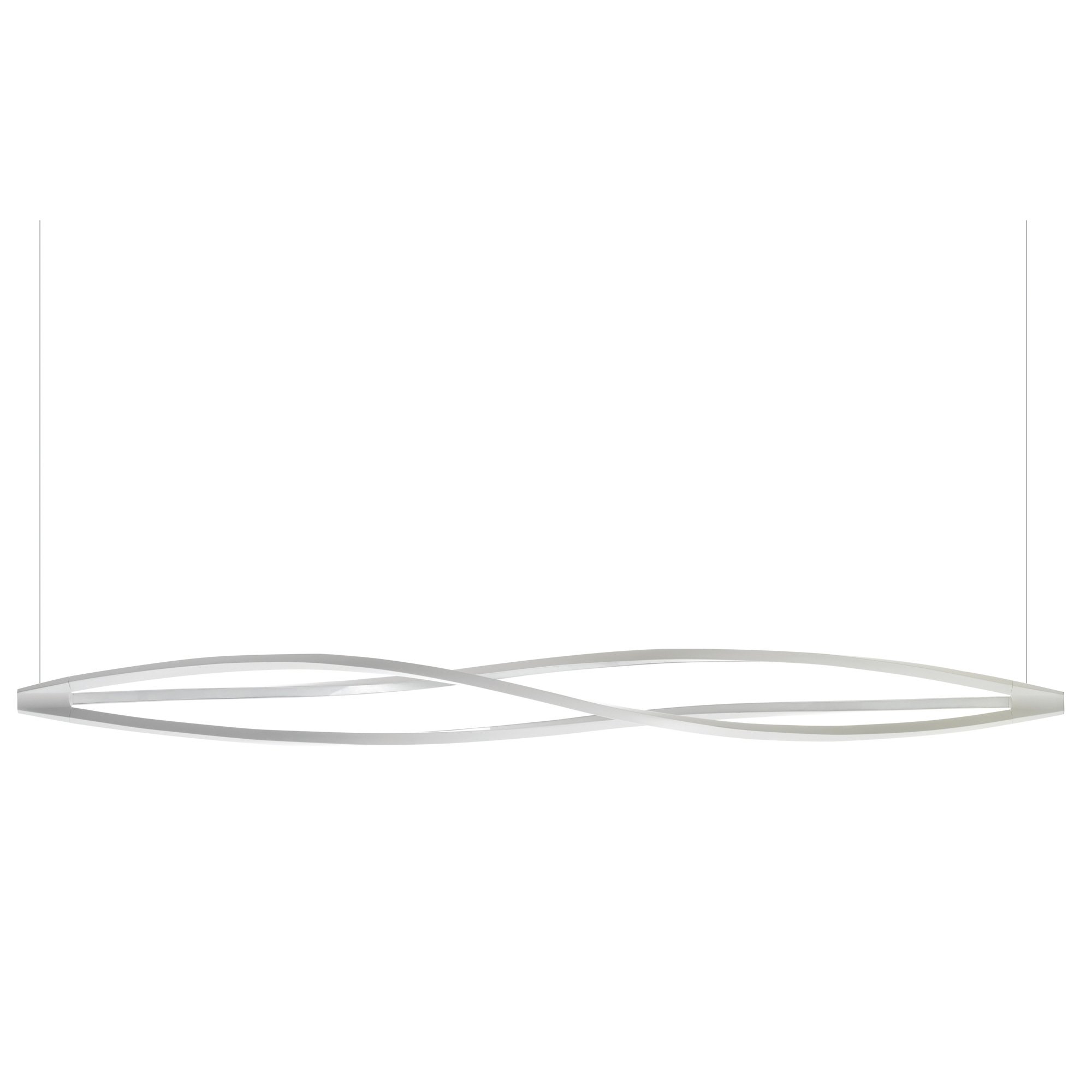 In the Wind Horizontal LED Pendant - White Finish