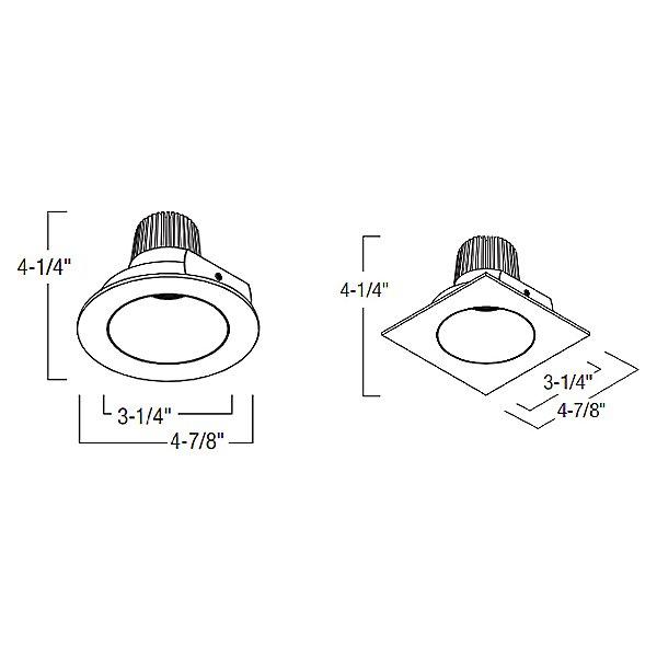 Iolite 4" Reflector LED Trim - Diagram