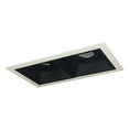 Load image into Gallery viewer, Iolite MLS LED Wall Wash Two Head Trim Set - Black Trim with Matte Powder White Flange
