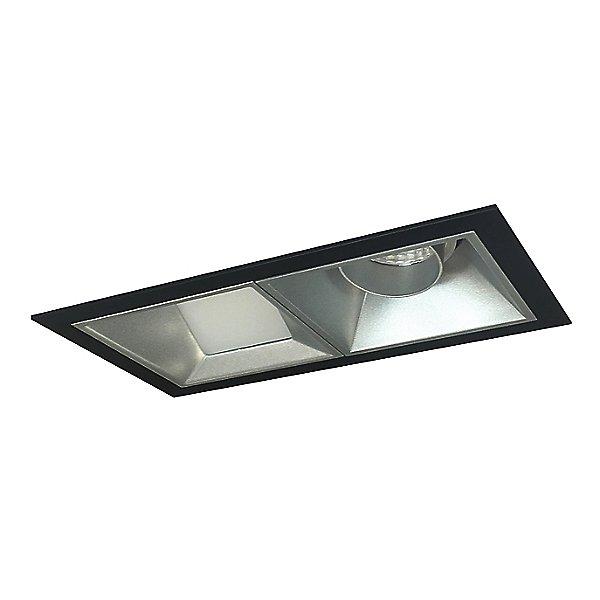 Iolite MLS LED Adjustable Snoot and Wall Wash Two Head Trim Set - Haze Trim with Black Flange