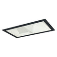 Load image into Gallery viewer, Iolite MLS LED Wall Wash Two Head Trim Set - Matte Powder White Trim with Black Flange
