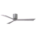 Load image into Gallery viewer, Irene Hugger 3-Blade Ceiling Fan - Brushed Nickel Finish with Barn Wood Blades
