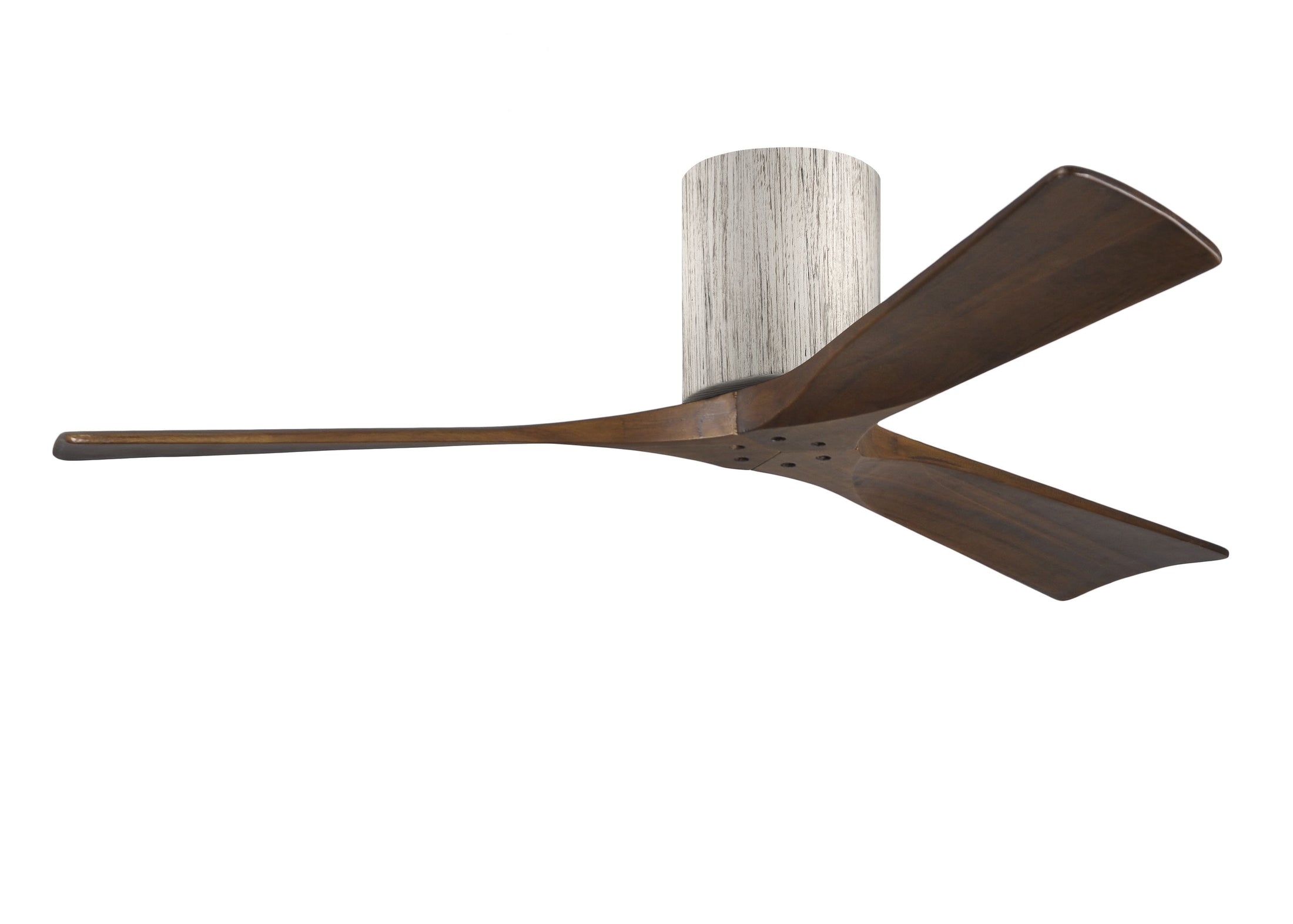 Irene Hugger 3-Blade Ceiling Fan - Barn Wood Finish with Walnut Blades