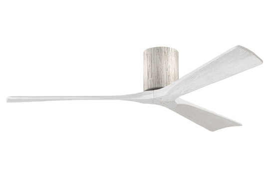 Irene Hugger 3-Blade Ceiling Fan - Barn Wood Finish with Matte White Blades