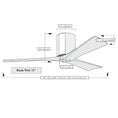 Load image into Gallery viewer, Irene Hugger 3-Blade Ceiling Fan - Diagram
