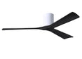 Load image into Gallery viewer, Irene Hugger 3-Blade Ceiling Fan - Gloss White Finish with Matte Black Blades
