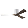 Load image into Gallery viewer, Irene Hugger 3-Blade Ceiling Fan - Gloss White Finish with Walnut Blades
