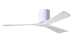 Irene Hugger 3-Blade Ceiling Fan - Gloss White Finish with Matte White Blades