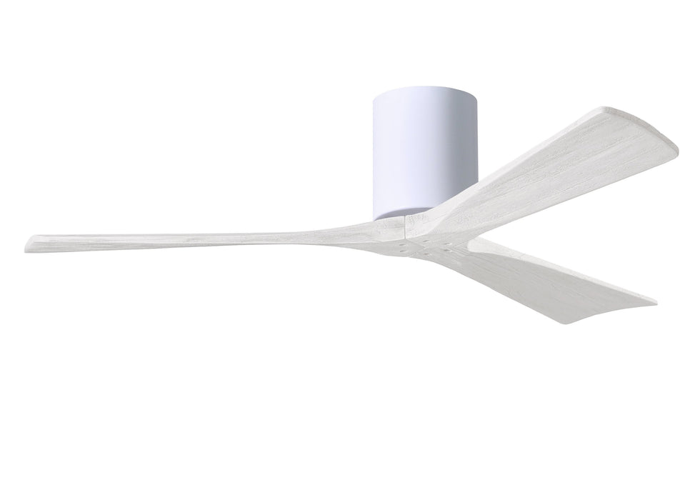 Irene Hugger 3-Blade Ceiling Fan - Gloss White Finish with Matte White Blades