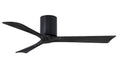 Load image into Gallery viewer, Irene Hugger 3-Blade Ceiling Fan - Matte Black Finish with Matte Black Blades
