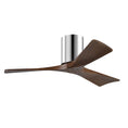 Load image into Gallery viewer, Irene Hugger 3-Blade Ceiling Fan - Polished Chrome Finish with Walnut Blades
